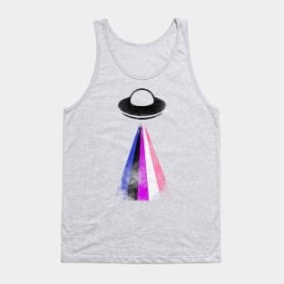 Gaylien Genderfluid Pride UFO Tank Top